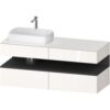 Duravit Collection One Konsolenwaschtischunterbau mit Ausschnitt links 140 x 60 cm, 4 Auszüge