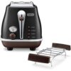 DeLonghi Icona Vintage CTOV2103.BK 2-Schlitz-Toaster – schwarz