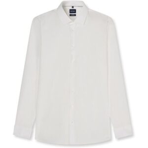 Businesshemd OLYMP „OLYMP No. Six, Super Slim, Urban Kent“, Herren, Gr. 37, Normaler Arm, weiß (hellbeige), 97% Baumwolle, 3% Elastolefin, Hemden