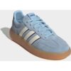 Sneaker ADIDAS SPORTSWEAR „BARREDA DECODE“, Damen, Gr. 40, blau (clear sky, wonder weiß, maroon), Leder, Schuhe Sneaker, inspiriert vom Design des adidas handball spezial