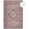 Teppich FLAIR RUGS „Windsor“, rosa, B:80cm H:4mm L:150cm, Kunstfaser, Teppiche, Teppich, Waschbarer Teppich