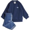Adidas 3s Denim Baby Trainingsanzüge – Blau – Größe 81 – 86 CM – Baumwoll-Denim Blue 81 – 86 CM