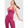 DAILYSZN Ruche Halterneck Oberteil – Damen, Rot – female – Size: XS