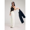 Stradivarius D92 Jeans mit Weites Bein  Vanille 40