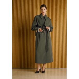 Stradivarius Oversize-Trenchcoat  Khaki XS