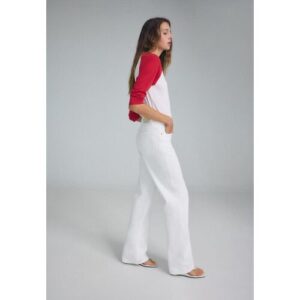 Stradivarius D92 Jeans Straight-Wide-Fit  Weiß 36