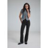 Stradivarius D98 Straight-Fit-Jeans im Vintagelook  SCHWARZER DENIM-WASHED-LOOK 38