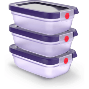 Tefal Emsa Oneclick Frischhaltedosen 3-Teiliges Set (3X 0 5 L) N12317