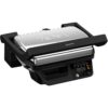 Kontaktgrill TEFAL „OptiGrill One GC7Q0D“, schwarz (edelstahl, schwarz), B:33cm H:18,8cm T:36,8cm, Kontaktgrill_Standgrill_Tischgrill_Teppanyakigrill, Anpassung der Garzeit, Messung der Dicke des Grillguts, 3 Programme
