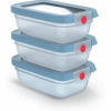 Tefal Emsa Oneclick Frischhaltedosen 3-Teiliges Set (3X 0 5 L) N12305