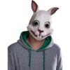 RUBIES NL Killer-Bunny Latex-Maske Halloween weiss-schwarz