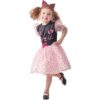 KARNEVAL-MEGASTORE Katzen-Kostüm für Mädchen Faschingskostüm schwarz-rosa – female