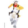 KARNEVAL-MEGASTORE Jolly Jumper Carry-Me-Kostüm Lucky Luke-Lizenzkostüm gelb-weiss