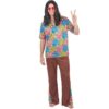 KARNEVAL-MEGASTORE Hippie Herren-Kostüm bunt – male