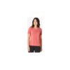 QUECHUA Wandershirt Damen kurzarm – MH500 rot