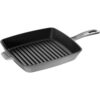 Zwilling Staub Grill Pans American Grill 26 cm, Gusseisen, Graphit-Grau