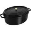 Zwilling Staub La Cocotte Cocotte 33 cm, oval, Schwarz, Gusseisen