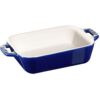 Zwilling Staub Ceramique Auflaufform 14 x 11 cm, rechteckig, Dunkelblau, Keramik