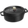 Zwilling Staub La Cocotte Cocotte 29 cm, oval, Schwarz, Gusseisen