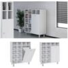 Vicco Wäscheschrank Fynn Badschrank mit Wäschekorb Badezimmerschrank Badmöbel