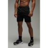 Herren Herren Active Zip-Taschen Stretch 7 Zoll Gym Short   Black   Größe 2XL   BOOHOOMAN