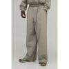 Herren Extrem Weite Fallschirmhose Mit Karomuster Aus Nylon   Brown   Größe Medium   BOOHOOMAN
