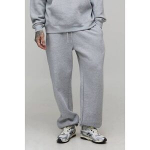 Herren Tall Basic Übergroße Jogginghose   Grey Marl   Größe Large   BOOHOOMAN