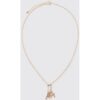 Herren Goldene Anhänger-Charm-Halskette   BOOHOOMAN