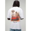 Herren Weißes Übergroßes Monte Carlo Fotodruck Oberteil   White   Größe 5XL   BOOHOOMAN