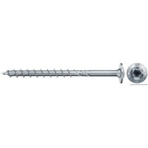 fischerwerke fischer Spanplattenschraube PowerFast FPF II WT25P 5,0 x 50 BC 200 Tellerkopf mit Innenstern TX25 Teilgewinde galvanisch verzinkt, blau passiviert,…