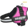 TRIXIE Julius-K9® IDC Powergeschirr®, L / 1: 66–85 cm / 50 mm, fuchsia