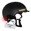 HUDORA Skaterhelm LED, schwarz Größe M