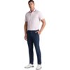 G/FORE Polo Perforated Stripe , rosa l