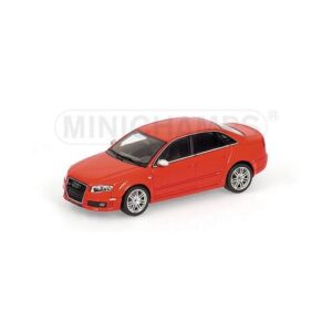 MINICHAMPS® 400014600 1:43 AUDI RS 4 – 2005 – RED METALLIC L.E. 2016 pcs.