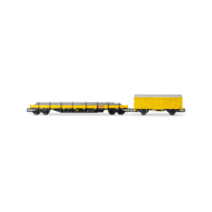 RIVAROSSI HR6647 H0 2-tlg. Set Bauwagen 1 x Res / 1 x Gs, DB Bahnbau, Ep. V-VI