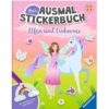 RAVENSBURGER 48845 Mein Ausmalstickerbuch – Elfen und Einhörner