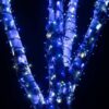 Lights4fun Pro Connect 40m 400er LED Lichterkette blau weiß koppelbar schwarzes Kabel
