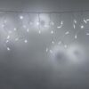 Lights4fun Core Connect 10m 320er LED Eiszapfen Lichterkette weiß koppelbar transparentes Kabel