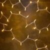Lights4fun Pro Connect 45m 450er LED Lichterkette warmweiß koppelbar weißes Kabel