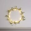 Lights4fun 25cm LED Mistelzweig Weihnachtskranz minimalistisch