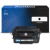 PrintAbout Toner kompatibel mit HP 55X (CE255X) – Schwarz – Hohe Kapazität