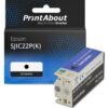 PrintAbout Druckerpatrone kompatibel mit Epson SJIC22P(K) – Schwarz