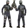 Horror-Shop S.W.A.T. Sofort-Kinderkostüm mit Maske