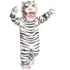 Horror-Shop Weißer Kuscheltiger Kleinkinderkostüm
