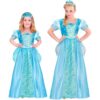 Horror-Shop Blaues Schneeprinzessin Kinderkostüm