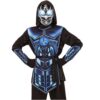 Horror-Shop Cyber Ninja Kinderkostüm mit leuchtenden Augen