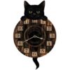 Horror-Shop Katzen Wanduhr mit Pendel