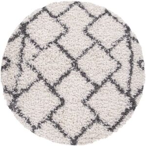 teppich.de Shaggy-teppich Kalea beige 80 cm rund Beige