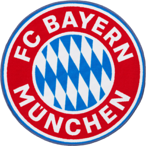 FC Bayern Teppich Logo Ø 100 cm – Rot