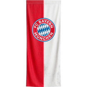 FC Bayern Bannerfahne Logo 300×120 cm – Rot/Weiß